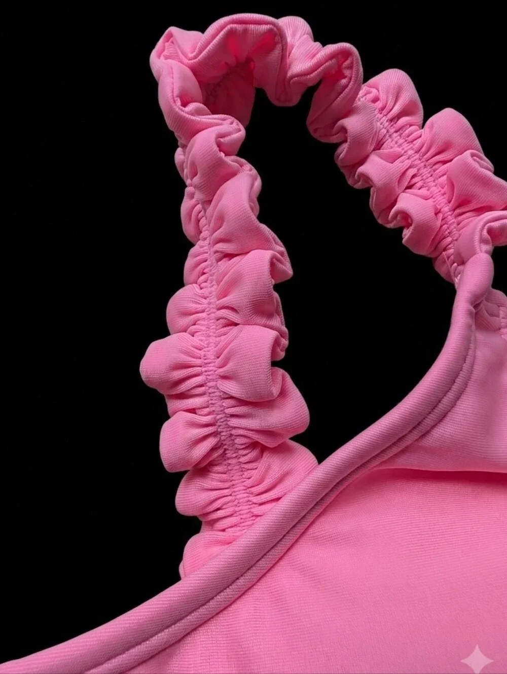 wild fable Pink Ruffle Strap Bikini
